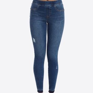 Spanx Distressed Ankle Skinny Jeans